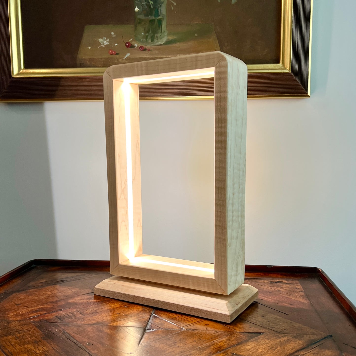 Handcrafted Solid Wood LED Ambient Light