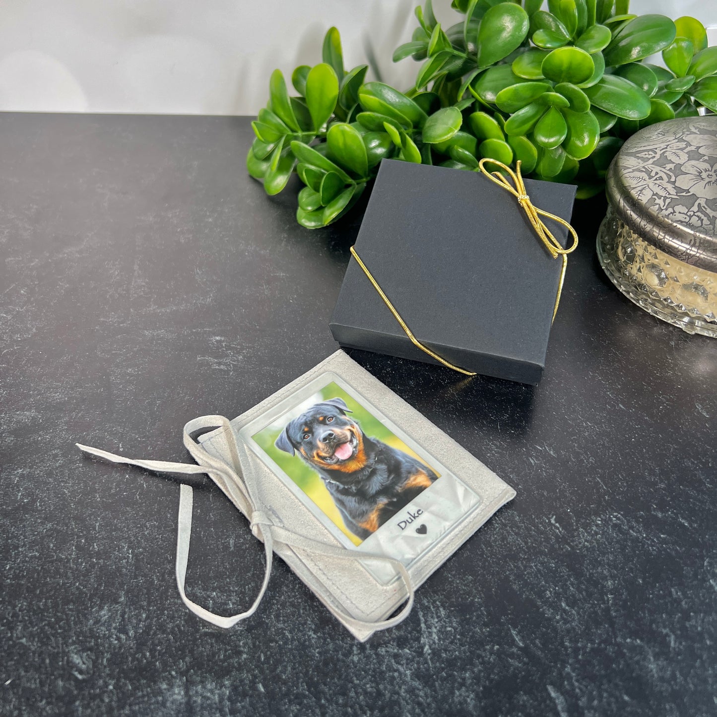 Custom Polaroid-Style Metal Photo Wallet Card – Personalized Keepsake Gift with Photo and Message