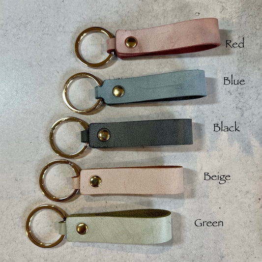 Finished Leather Key Chain Blanks